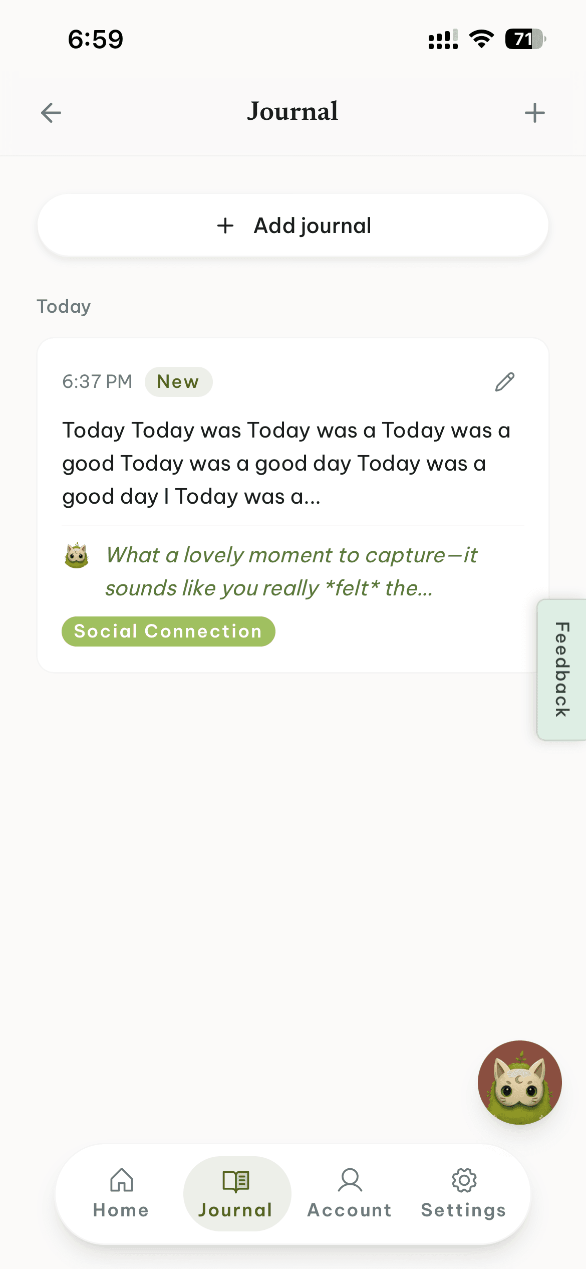 Your private journal