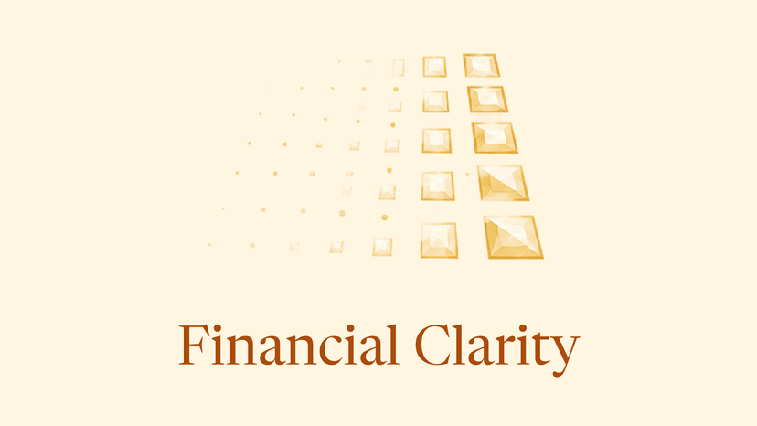 A faceted gemstone representing Financial Clarity